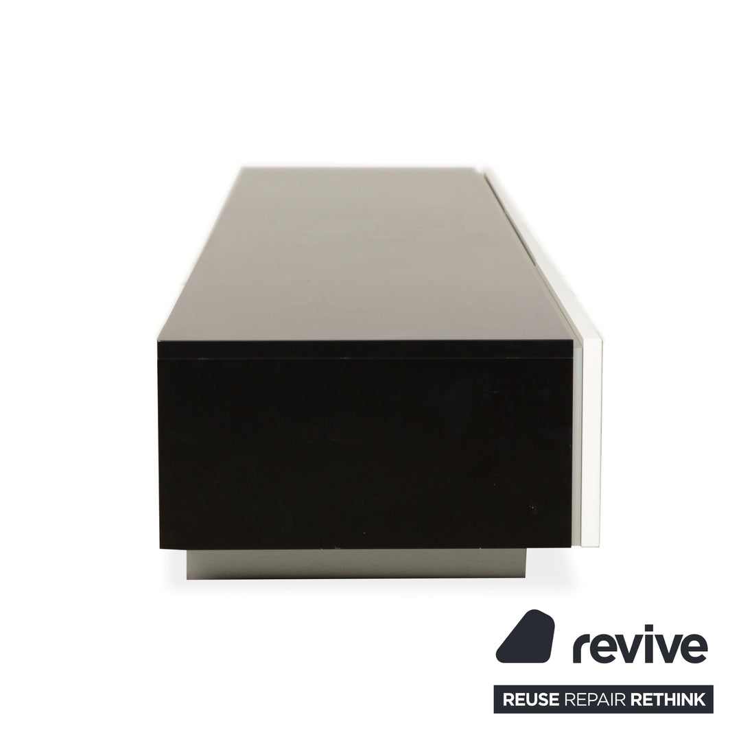 Interlübke Cube Wooden Sideboard White Anthracite Black Lowboard TV Board Drawers