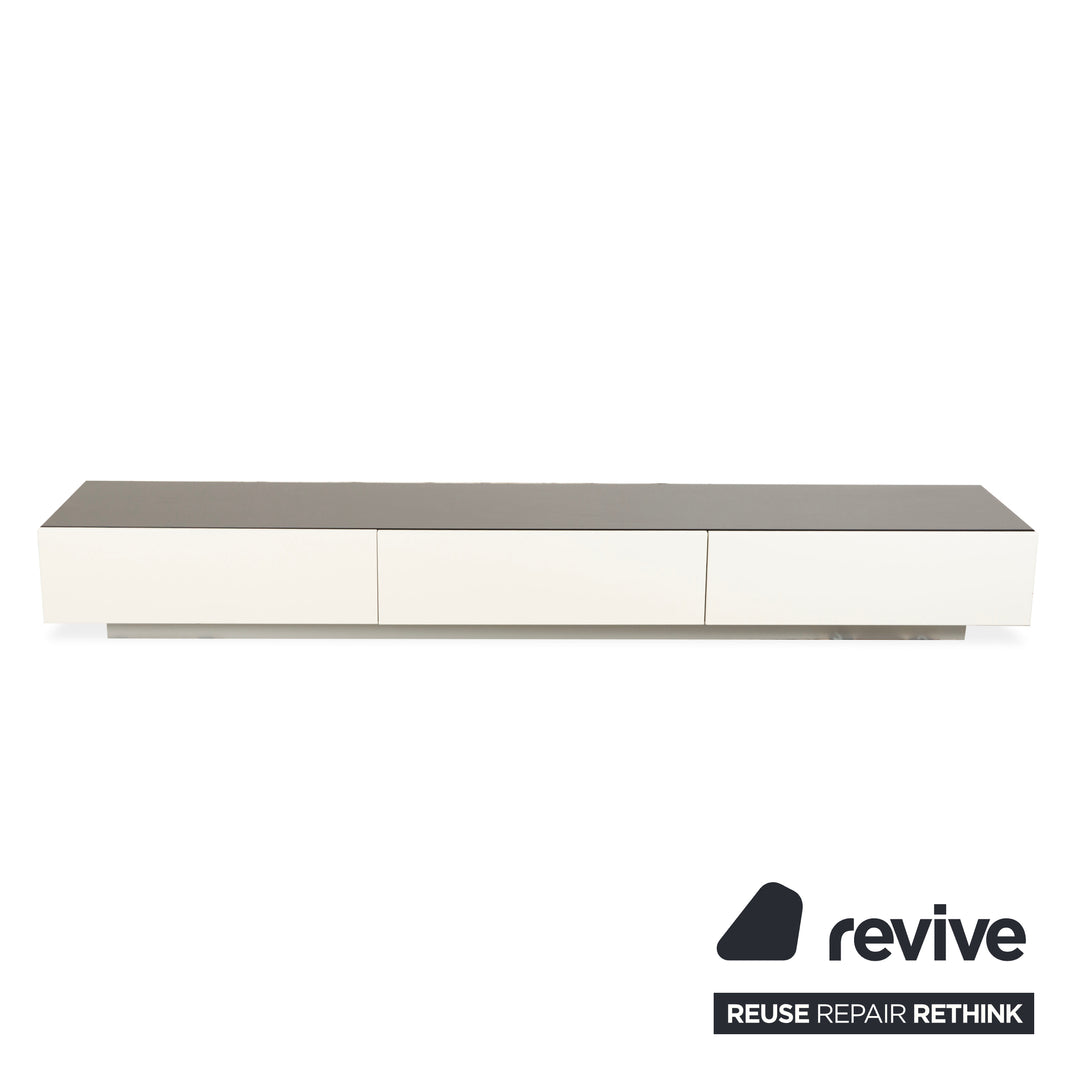 Interlübke Cube Wooden Sideboard White Anthracite Black Lowboard TV Board Drawers
