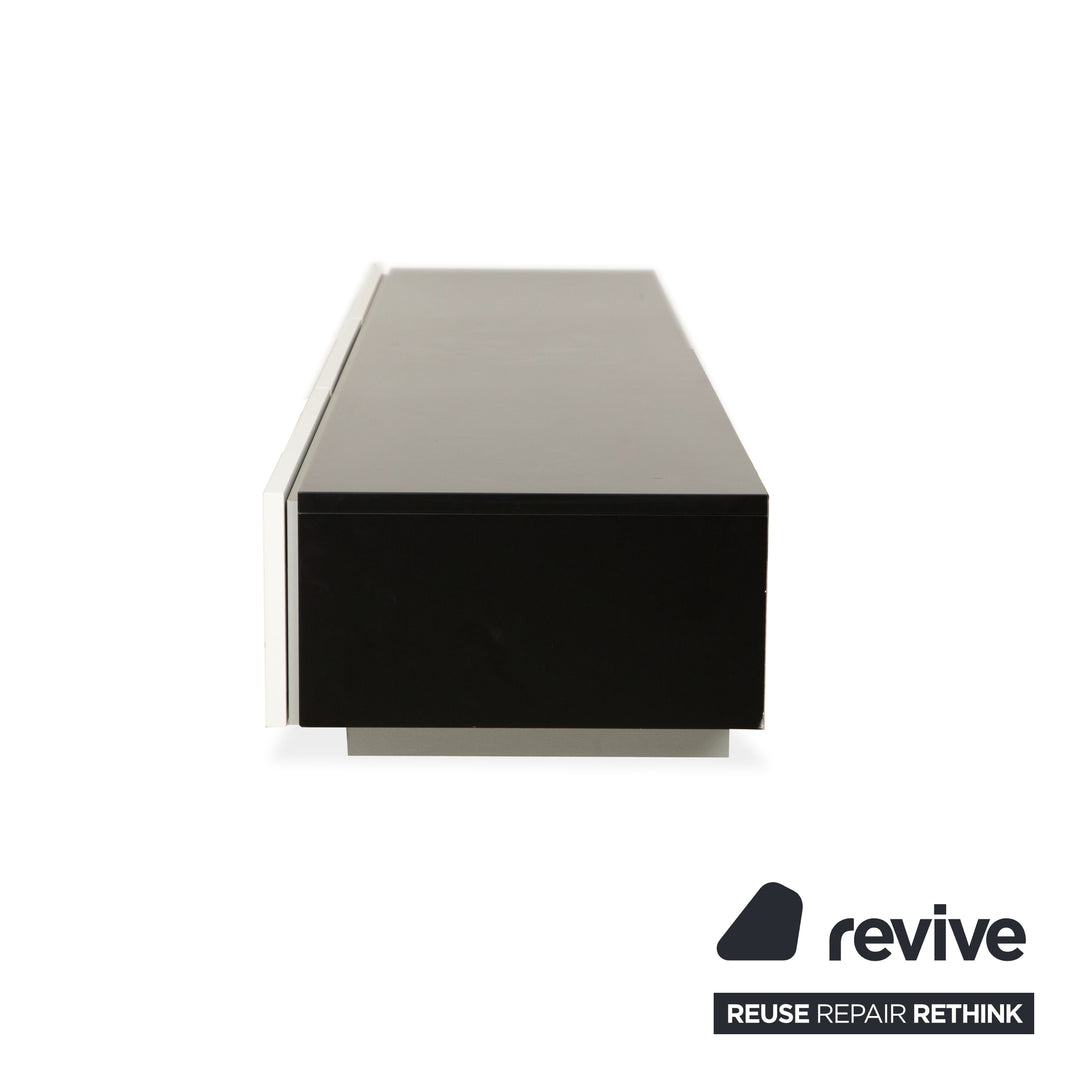 Interlübke Cube Wooden Sideboard White Anthracite Black Lowboard TV Board Drawers