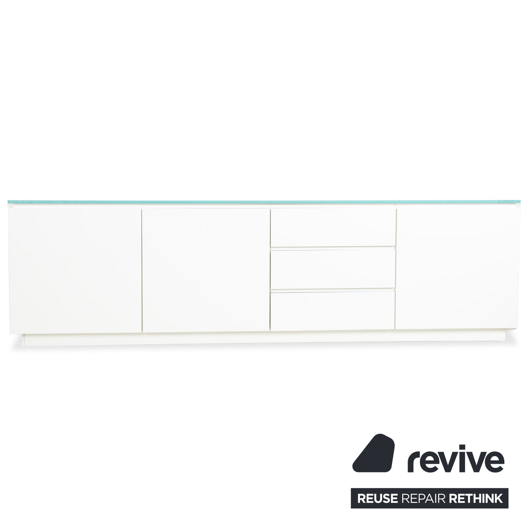Buffet en bois Interlübke Cube Blanc Crème