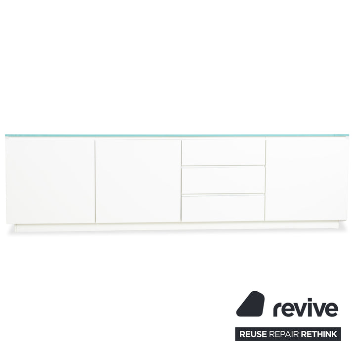 Buffet en bois Interlübke Cube Blanc Crème