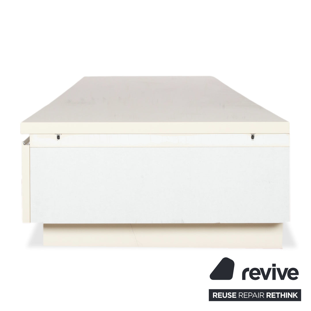 Interlübke Cube Holz Sideboard Weiß Creme Hochglanz manuelle Funktion