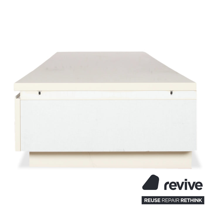 Interlübke Cube Holz Sideboard Weiß Creme Hochglanz manuelle Funktion
