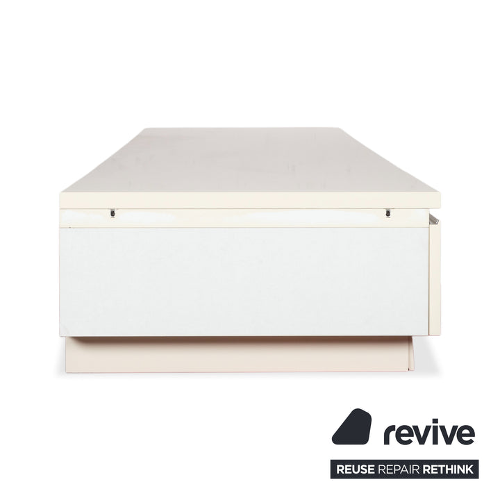 Interlübke Cube Holz Sideboard Weiß Creme Hochglanz manuelle Funktion