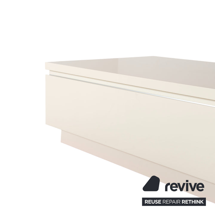 Interlübke Cube Holz Sideboard Weiß Creme Hochglanz manuelle Funktion