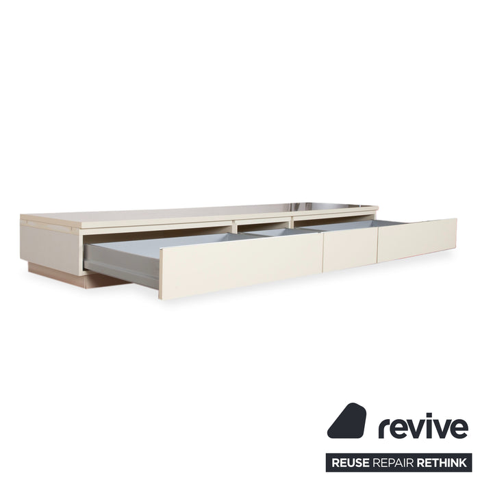 Interlübke Cube Holz Sideboard Weiß Creme Hochglanz manuelle Funktion