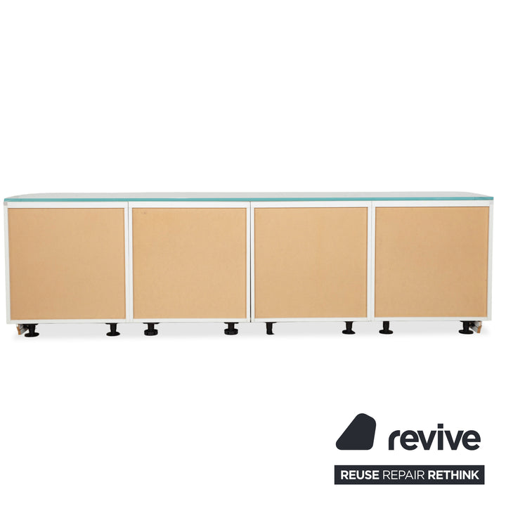 Buffet en bois Interlübke Cube Blanc Crème