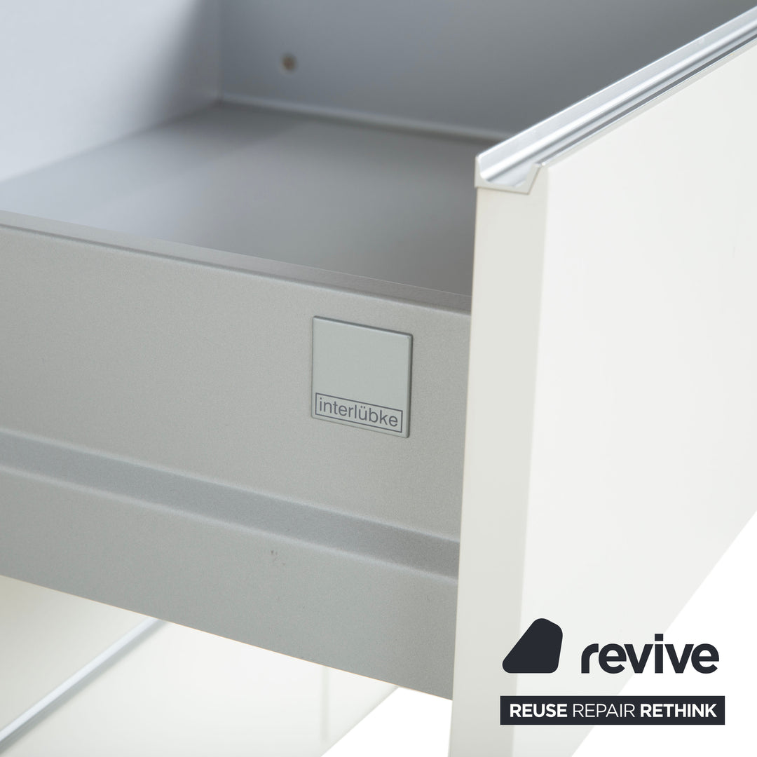 Buffet en bois Interlübke Cube Blanc Crème