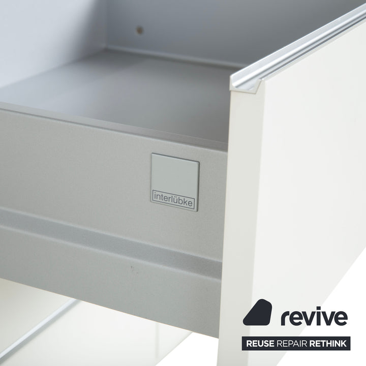 Buffet en bois Interlübke Cube Blanc Crème