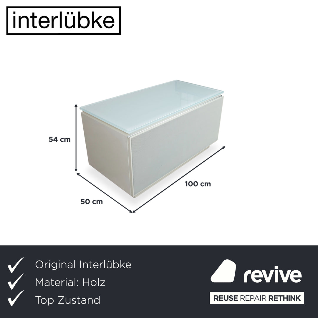 Interlübke Cube Holz Sideboard Weiß TV-Board