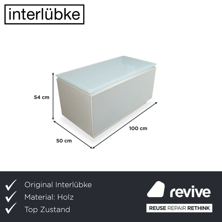 Interlübke Cube Holz Sideboard Weiß TV-Board