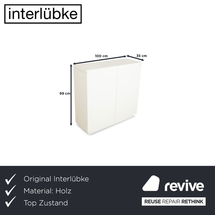 Buffet Cube en bois blanc Interlübke