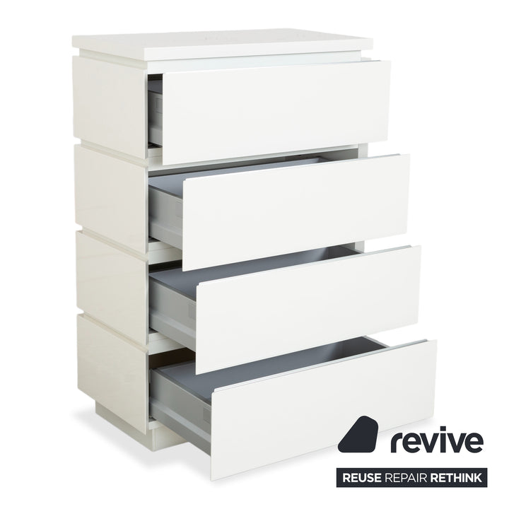 Interlübke Cube Set Sideboard Chest of Drawers White High Gloss Wood