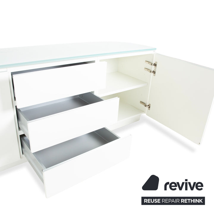 Interlübke Cube Set Sideboard Chest of Drawers White High Gloss Wood