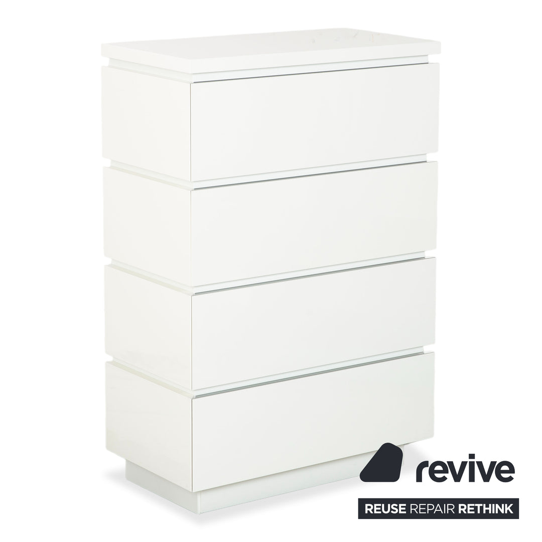 Interlübke Cube Set Sideboard Chest of Drawers White High Gloss Wood