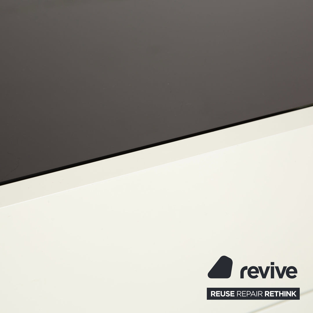 Interlübke Cube Sideboard Holz Weiß Creme Lowboard TV-Board Schubladen