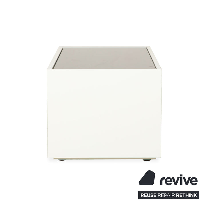 Interlübke Cube Sideboard Holz Weiß Creme Lowboard TV-Board Schubladen