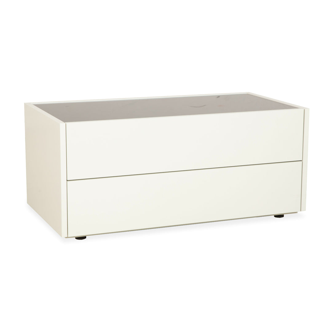 Interlübke Cube Sideboard Holz Weiß Creme Lowboard TV-Board Schubladen