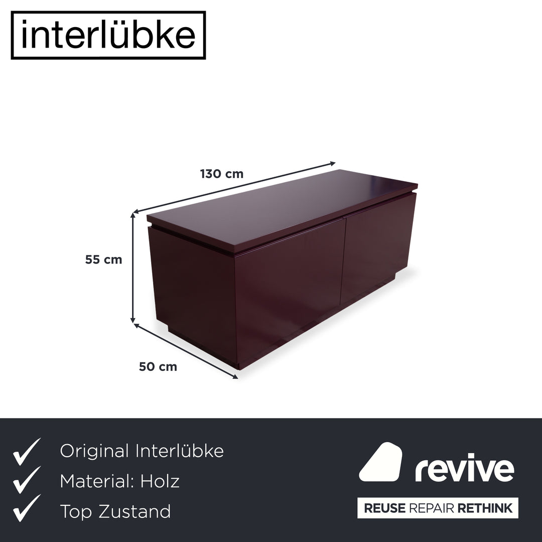 Interlübke Cube Sideboard Lilas Aubergine Meuble TV