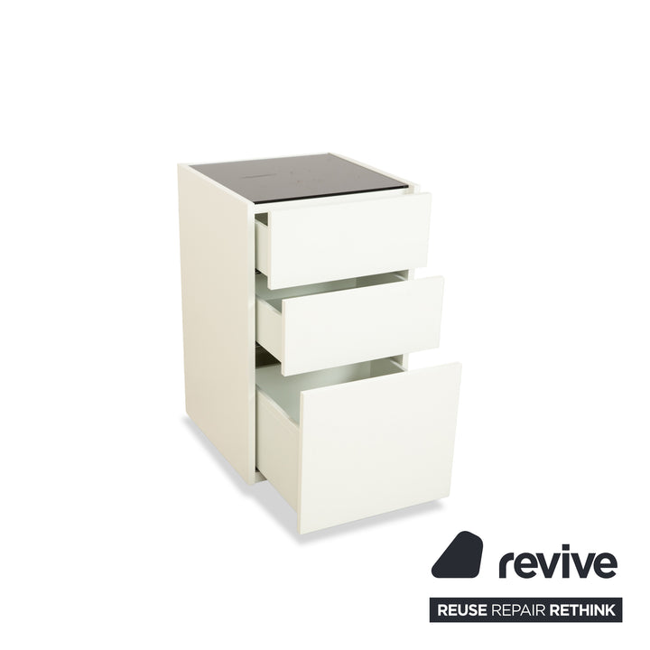 Buffet cube Interlübke blanc avec commode
