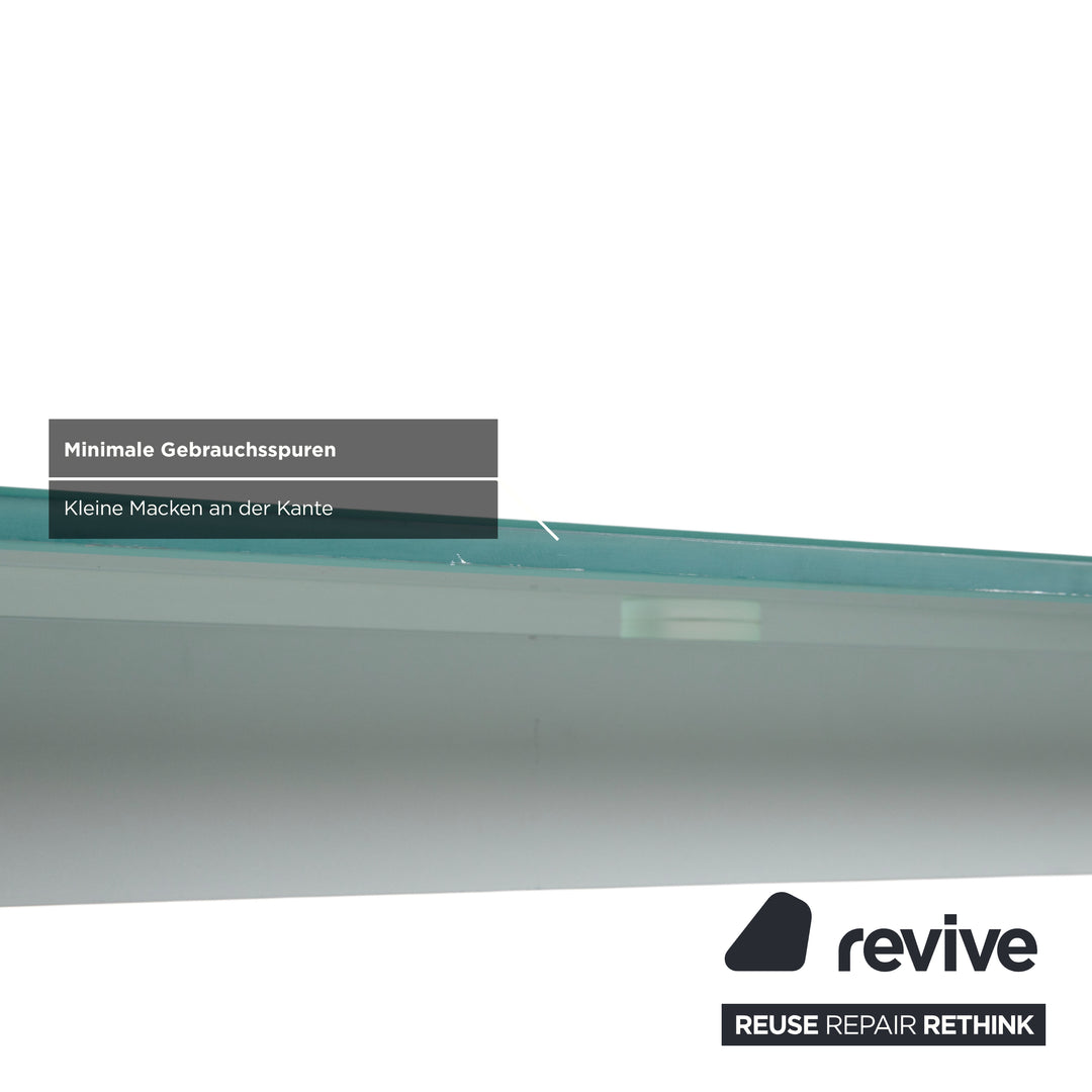 Interlübke Glas Metall Schreibtisch pulverbeschichtet 210 x 90 cm