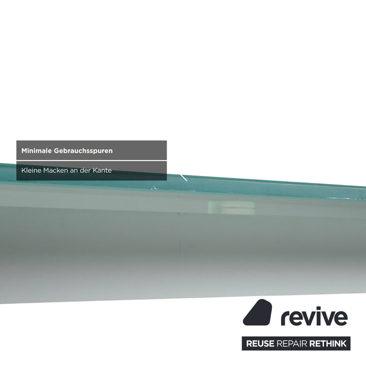 Interlübke Glas Metall Schreibtisch pulverbeschichtet 210 x 90 cm