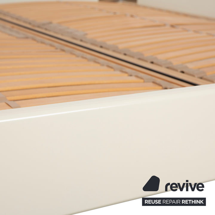 Lit en bois Interlübke, blanc crème, 180x200