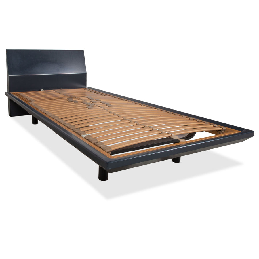 Interlübke Wood Bed Dark Blue Navy Blue Bedroom