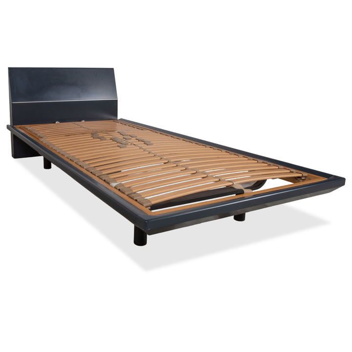 Interlübke Wood Bed Dark Blue Navy Blue Bedroom