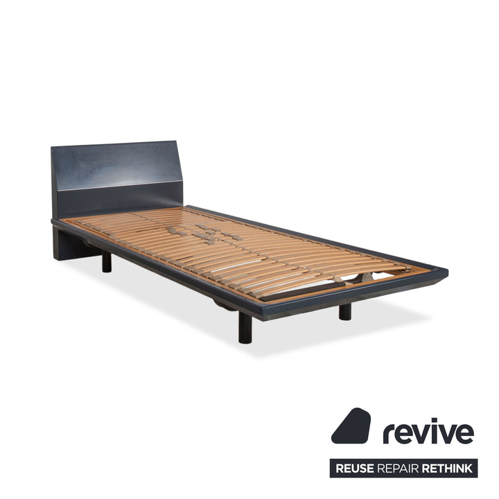 Interlübke Wood Bed Dark Blue Navy Blue Bedroom