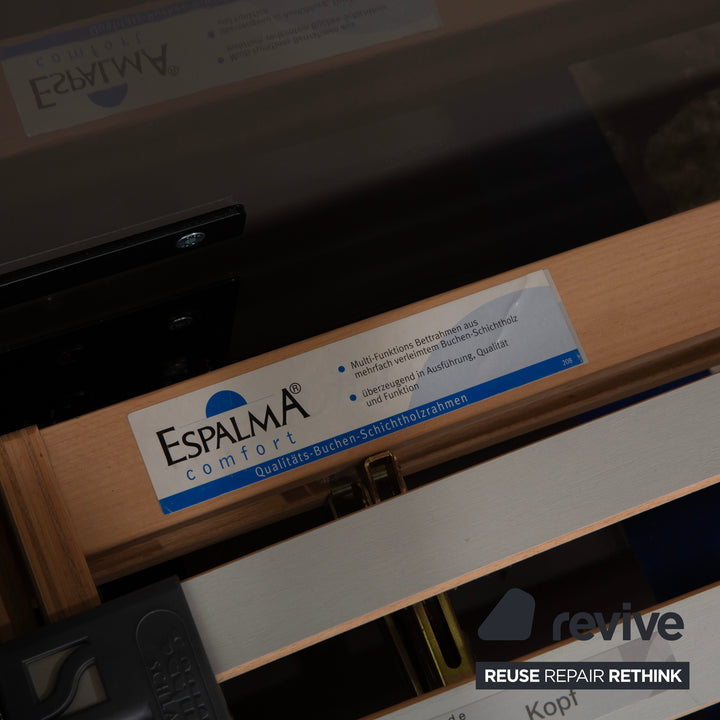 Interlübke wooden bed, grey taupe high gloss, 200x200