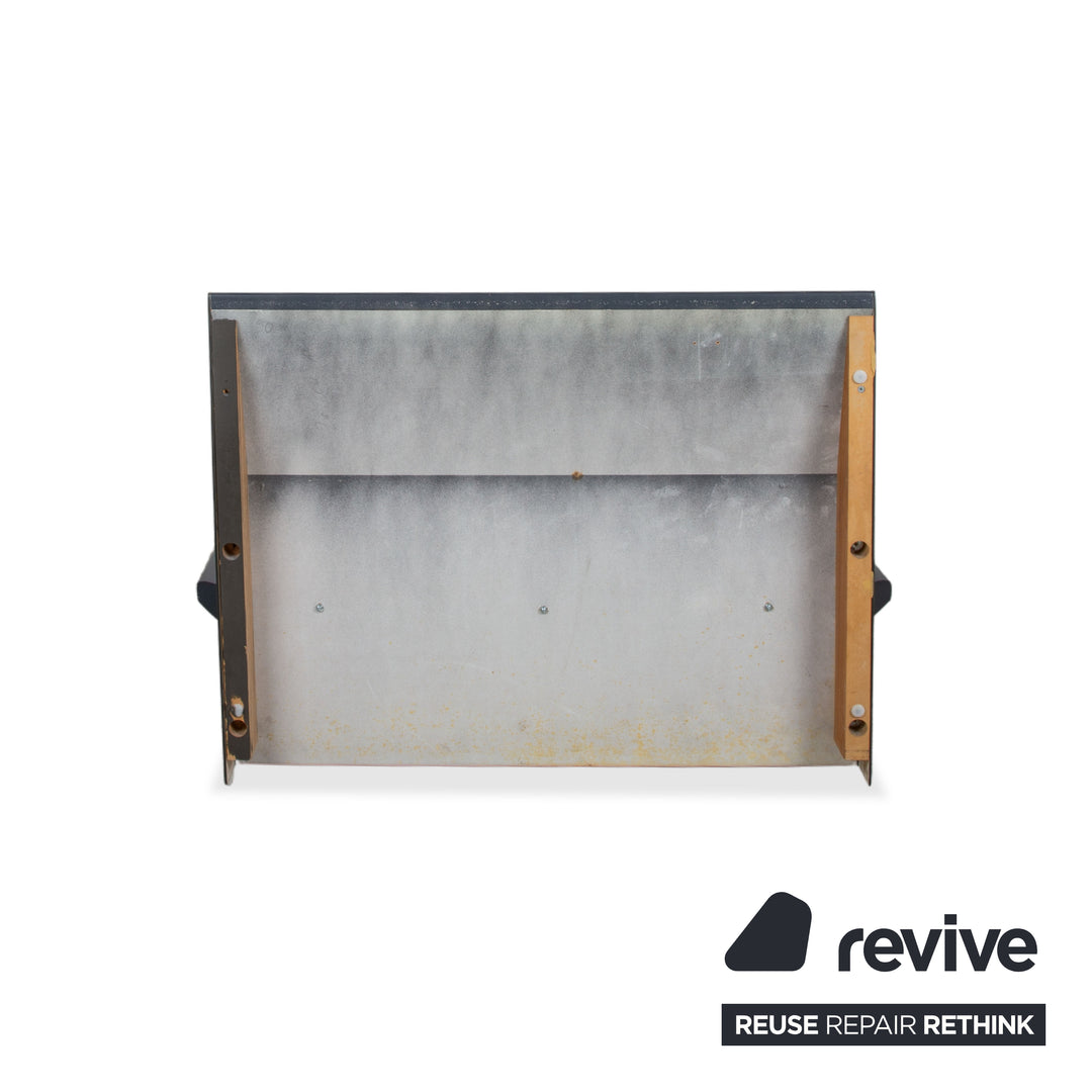 Interlübke Holz Bett + Nachttisch Dunkelblau Navyblau Schlafzimmer