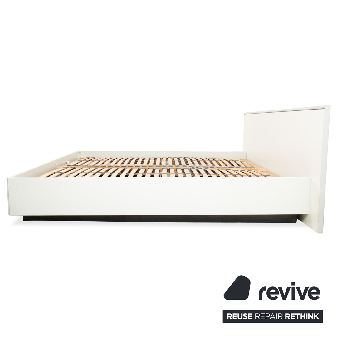 Interlübke Holz Bett Weiß Creme 180x200