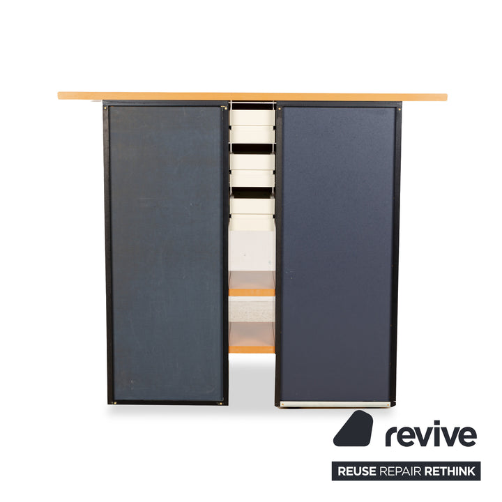 Interlübke Holz Sideboard Braun Grau Schwarz Schrank Schubladen