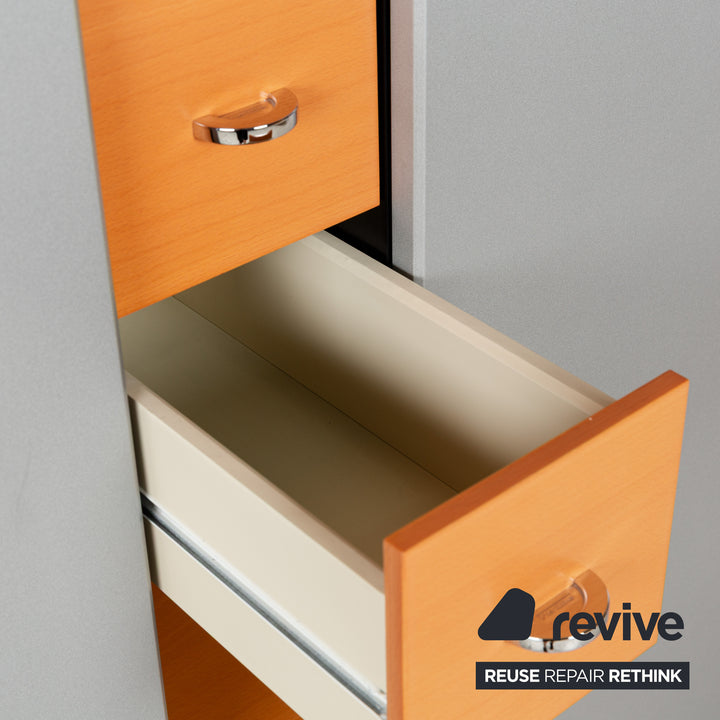 Interlübke Holz Sideboard Braun Grau Schwarz Schrank Schubladen