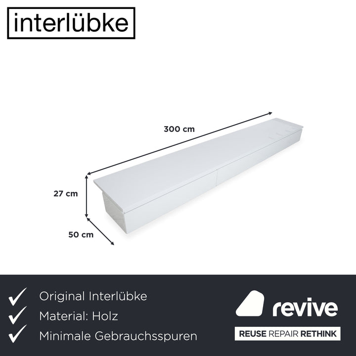 Interlübke Wooden Sideboard Cream White Lowboard TV Unit
