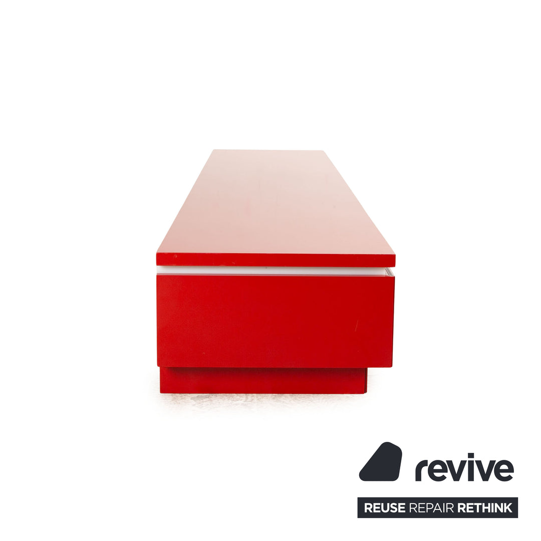 Interlübke wooden sideboard red lowboard