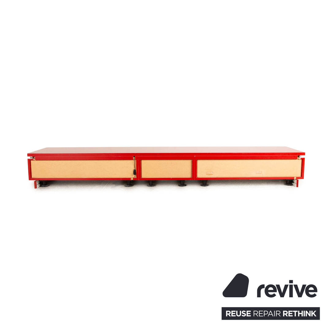 Interlübke wooden sideboard red lowboard