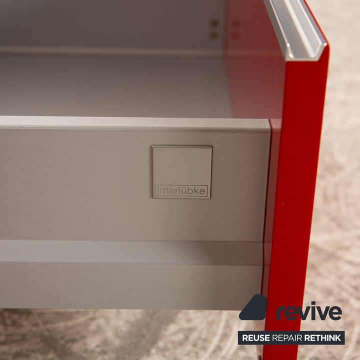Interlübke wooden sideboard red lowboard