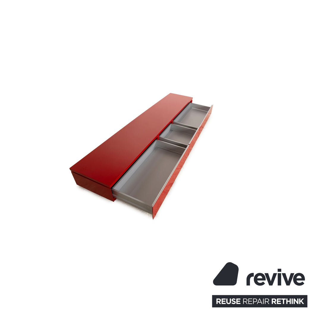 Interlübke wooden sideboard red lowboard