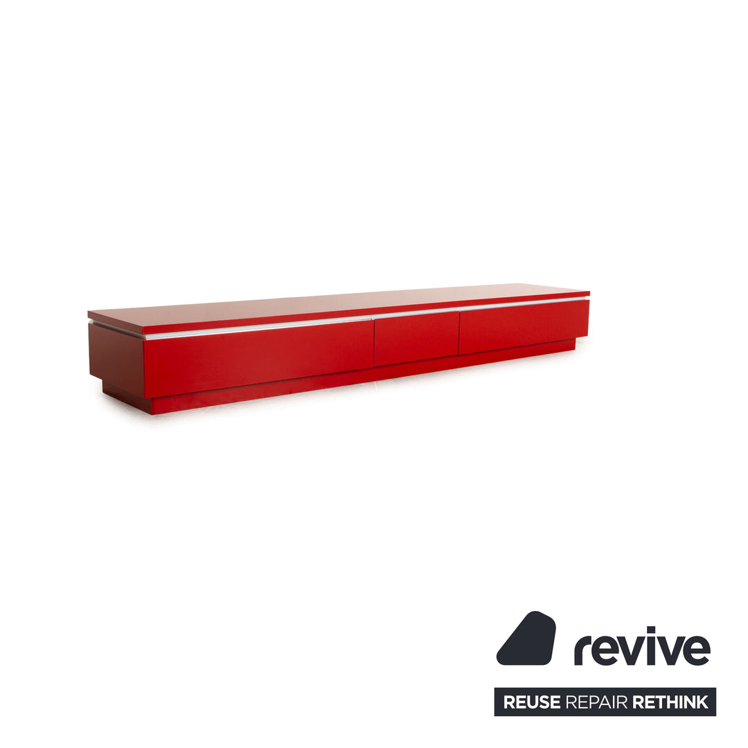 Interlübke wooden sideboard red lowboard