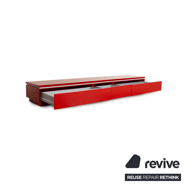 Interlübke wooden sideboard red lowboard
