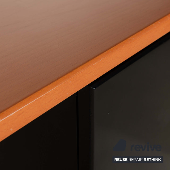Interlübke Holz Sideboard Schwarz Braun Highboard