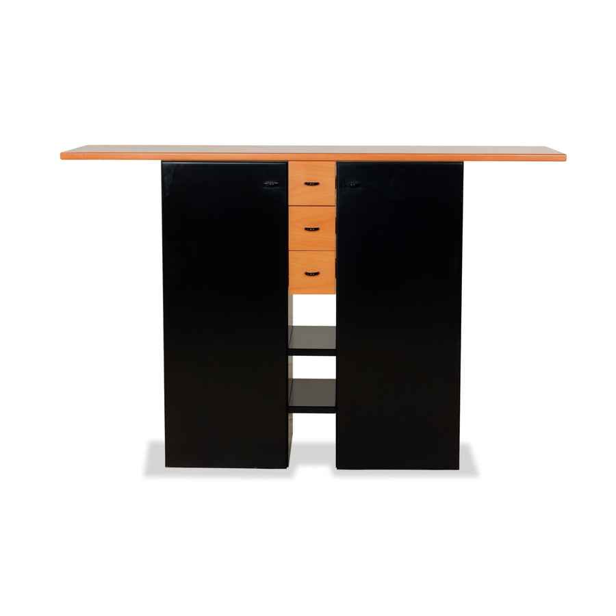 Interlübke Holz Sideboard Schwarz Braun Highboard