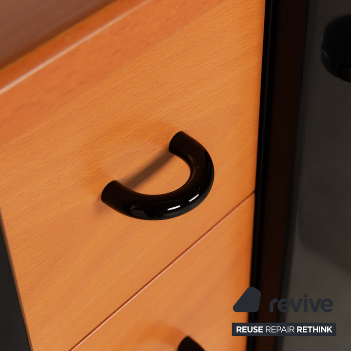 Interlübke Holz Sideboard Schwarz Braun Highboard