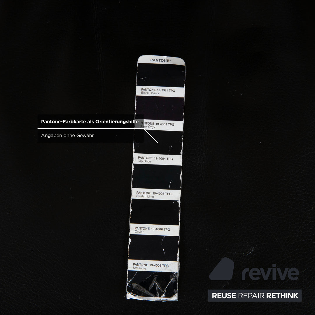 IP Design Curve Leder Sessel schwarz manuelle Funktion Relaxfunktion Design Prof. Stefan Heiliger