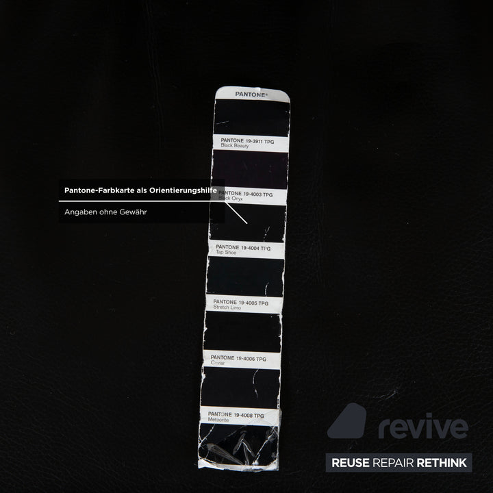 IP Design Curve Leder Sessel schwarz manuelle Funktion Relaxfunktion Design Prof. Stefan Heiliger