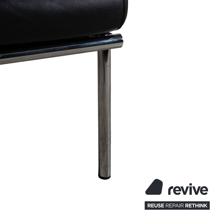 IP Design Curve Leder Sessel schwarz manuelle Funktion Relaxfunktion Design Prof. Stefan Heiliger
