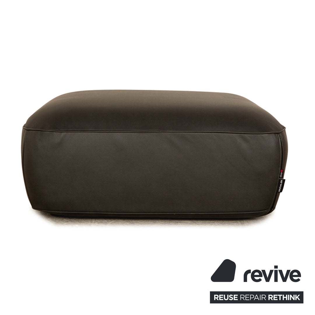 IP Design Fat Tony stool fabric microfiber leather look new cover anthracite