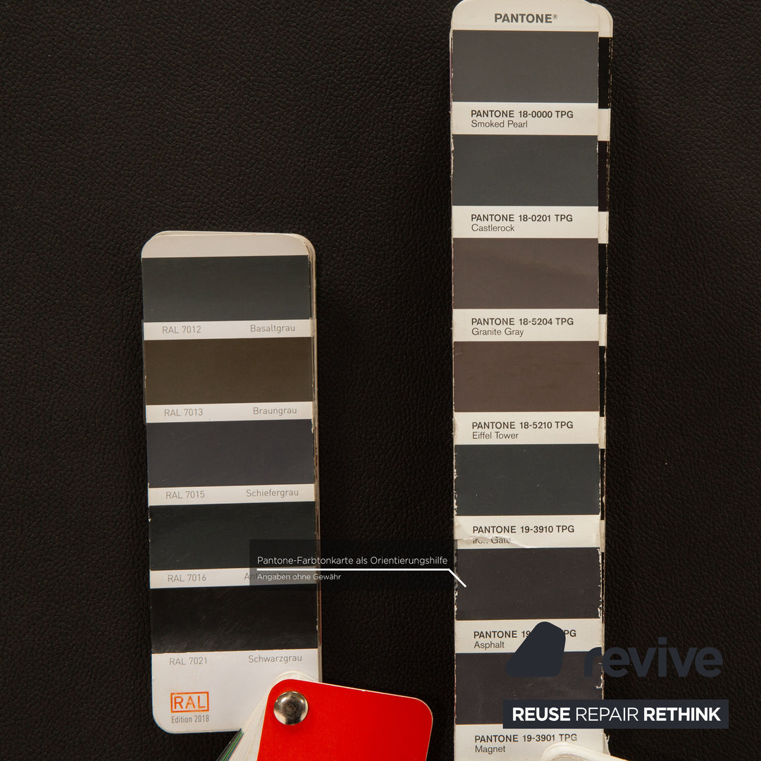 IP Design Fat Tony stool fabric microfiber leather look new cover anthracite